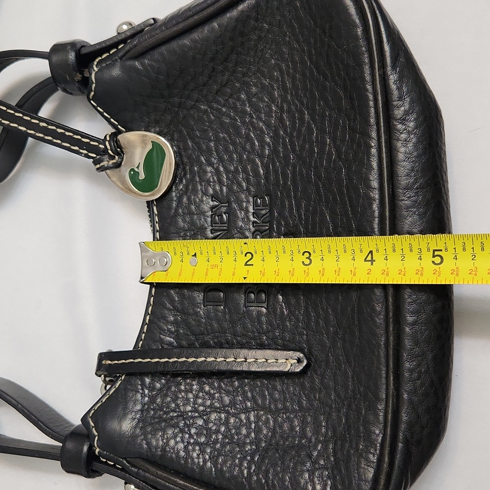 Dooney & Bourke Black Leather Shoulder Bag - Picture 8 of 14